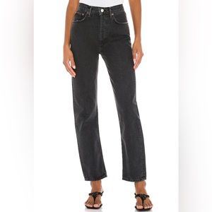 AGOLDE 90s Pinch Waist in Black Tea